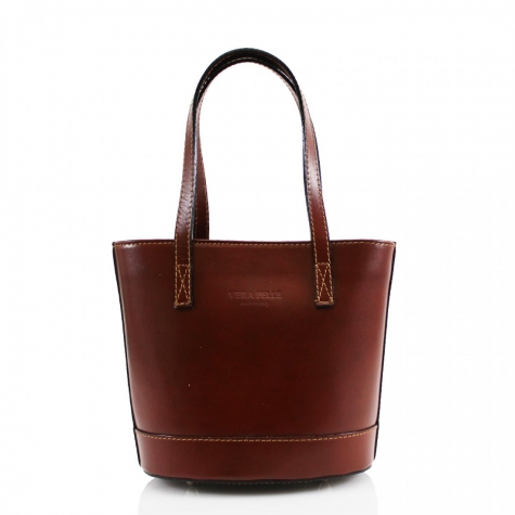 Damska kozena kabelka VP Bucket Style Bag coffe.JPG