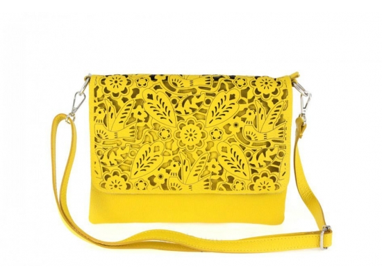 Damska kozena kabelka, handbags, žltá, yellow, wmoda.jpg