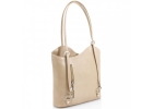 wmoda, Damska kozena kabelka - ruksak, VP024, beige, detail 1.jpg