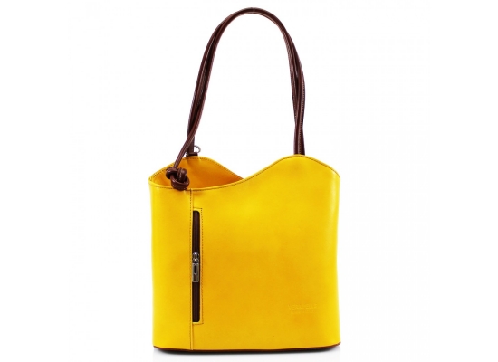 wmoda, Damska kozena kabelka - ruksak, VP024, yellow-hneda.jpg
